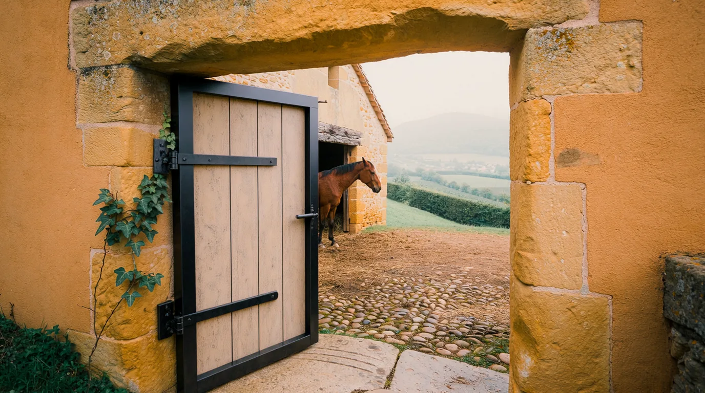 Entrée, Domaine équestre L'Authentique, centre équestre à Saint-Polgues